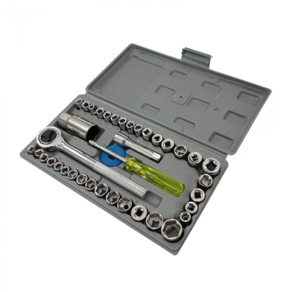 10019gr_-8-1-1.png Caja De Herramientas Juego Llave Tubo Kit 40 Piezas Estuche