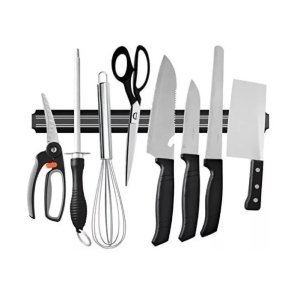 Barra Magnética 55Cm Porta Cuchillos Utensilios Herramientas