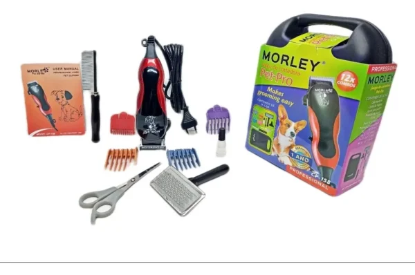 Kit Cortadora De Pelo Caninos + Accesorios Rojo (Algunos accesorios pueden variar)