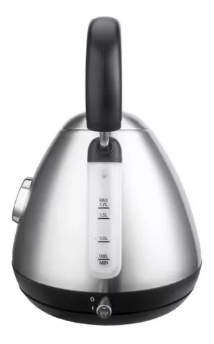 Pava eléctrica Peabody Plateado/Rojo 220V 1.7L (Ultimas)