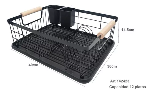 D_NQ_NP_608142-MLA47408624775_092021-O.webp Escurreplatos Secaplatos Acero Pintado Bandeja Cubiertero