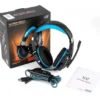 Auriculares gamer Kotion Each G9000 black y blue