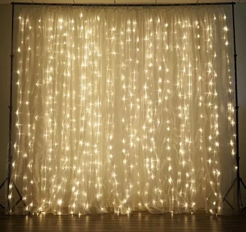 D_NQ_NP_643782-MLA32105883989_092019-O.webp Cortina Lluvia Led Calida 3x3 M 16tiras 220v