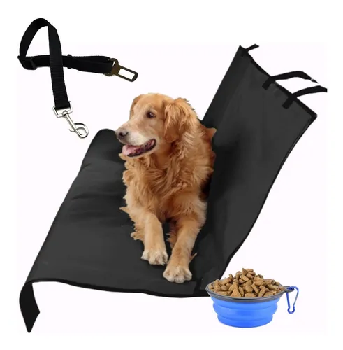 D_NQ_NP_654022-MLA47043390820_082021-O.webp Funda Mascota Perro Cubre Asiento Auto + Cinturón + Bowl color a disponibilidad
