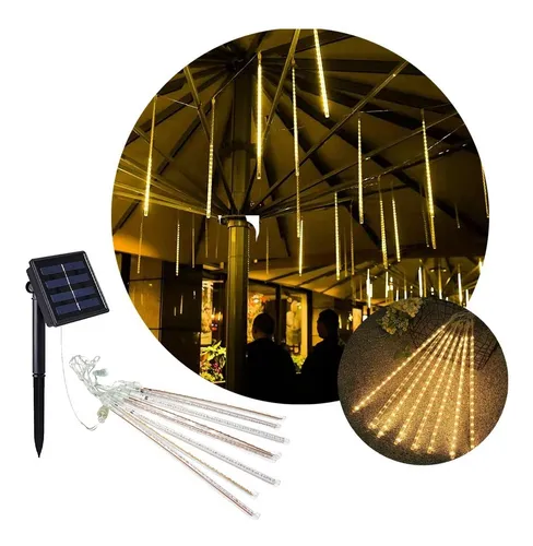 D_NQ_NP_662392-MLA52266588696_112022-O.webp Luces Lluvia Navidad Solares Calida Color Deco 8 Tubos 30cm