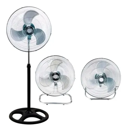 D_NQ_NP_673335-MLA44172473023_112020-O.webp Ventilador 3 en 1 Kanji KJH-FH1209 negro con 3 palas de metal, 18" de diámetro 220 V