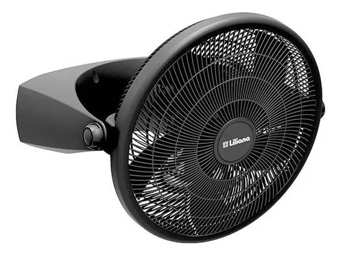 D_NQ_NP_674135-MLA44228181792_122020-O.webp Ventilador de pared y de piso Liliana VTF16P negro con 5 palas, 16" de diámetro 220 V