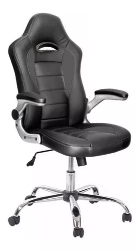 D_NQ_NP_687166-MLA41440286386_042020-O.webp Silla de escritorio Baires4 PS4 ergonómica negra con tapizado de cuero sintético