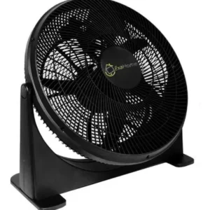 Ventilador de piso Exahome Semi Industrial negro con 5 palas, 20" de diámetro 220 V