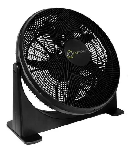 D_NQ_NP_709550-MLA42822264545_072020-O.webp Ventilador de piso Exahome Semi Industrial negro con 5 palas, 20" de diámetro 220 V
