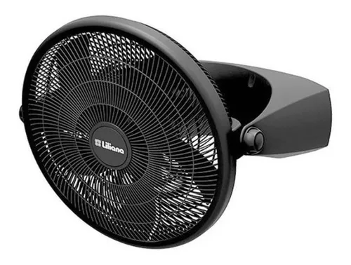 D_NQ_NP_729217-MLA44228286290_122020-O.webp Ventilador de pared y de piso Liliana VTF16P negro con 5 palas, 16" de diámetro 220 V