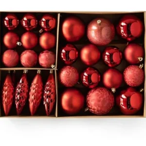 D_NQ_NP_759452-MLA52252779059_112022-O.webp Set De 31 Adornos Surtidos Para Árbol Rojos