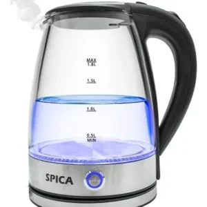 Jarra Pava Electrica Vidrio Luz Corte Mate