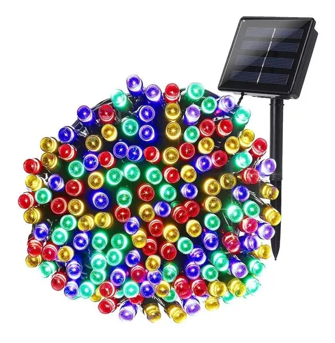 D_NQ_NP_772313-MLA48599629631_122021-O.webp Luces Multicolores Solar Navideña 200 Led 20m Exterior Hogar