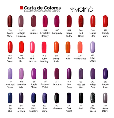 Set Esmaltes Semipermanente + Removedor + Limas Meline
