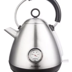 Pava eléctrica Peabody Plateado/Rojo 220V 1.7L (Ultimas)