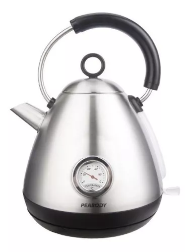 Pava eléctrica Peabody Plateado/Rojo 220V 1.7L (Ultimas)