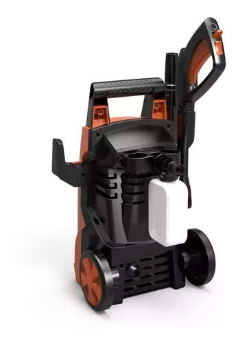 D_NQ_NP_811997-MLA51504496415_092022-O.webp Hidrolavadora eléctrica Silverfox SMJPHI117 naranja y negra de 1400W con 105bar de presión máxima 220V - 50Hz