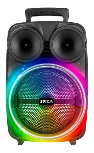 D_NQ_NP_841505-MLA52221291758_102022-O.webp Parlante Spica SP-4408 portátil con bluetooth negro 220V