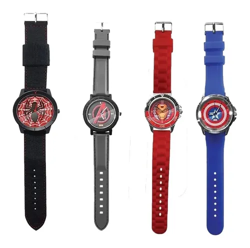 D_NQ_NP_854881-MLA47214666290_082021-O.webp Colección Marvel Set 5 De 4 Relojes Originales EEUU