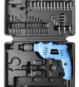 D_NQ_NP_868013-MLA49522965664_032022-O.webp Taladro percutor atornillador eléctrico de 10mm Gamma G1905K 650W + accesorios con maletín de transporte 220V 50Hz