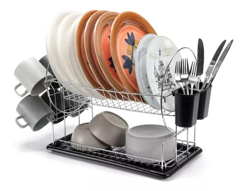 D_NQ_NP_870600-MLA52597284400_112022-O.webp Escurridor De Platos Seca Platos Inoxidable Secador Bandeja