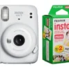 Cámara Instantanea Fujifilm Instax Mini 11 Selfie + Rollos (BLANCO)