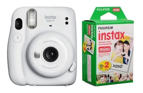 Cámara Instantanea Fujifilm Instax Mini 11 Selfie + Rollos (BLANCO)