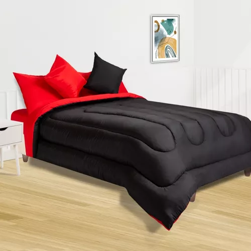 D_NQ_NP_880544-MLA46739444938_072021-O.webp Acolchados Lisos 2 Plazas Reversible Abrigado Invierno