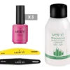 Set Esmaltes Semipermanente + Removedor + Limas Meline