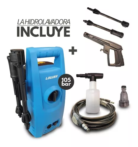 D_NQ_NP_949905-MLA49041887252_022022-O.webp Hidrolavadora Logus 105bar Autostop+dosif P/espuma (Ultima Unidad)