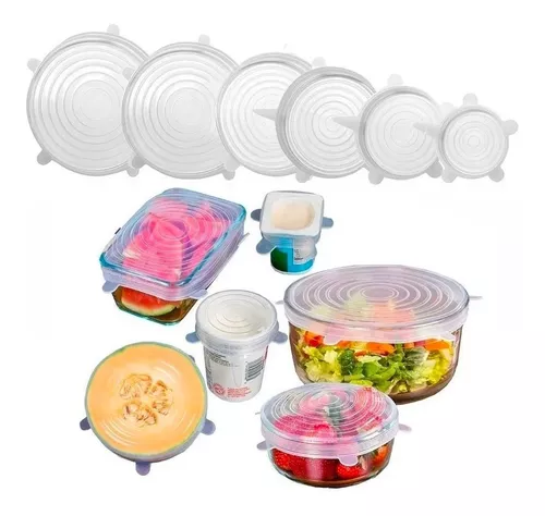 D_NQ_NP_956944-MLA43877851792_102020-O.webp Tapas De Silicona Reutilizables Transparentes Set X 6