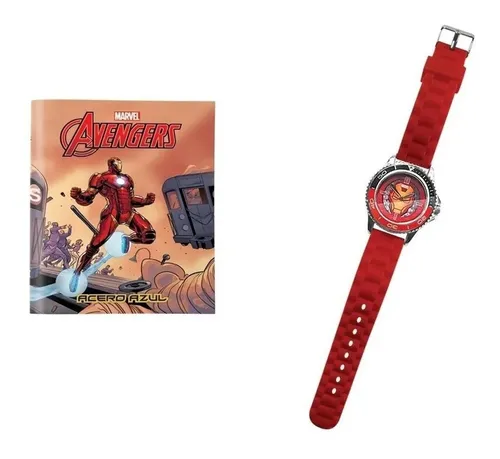 D_NQ_NP_981769-MLA47214953923_082021-O.webp Colección Marvel Set 5 De 4 Relojes Originales EEUU