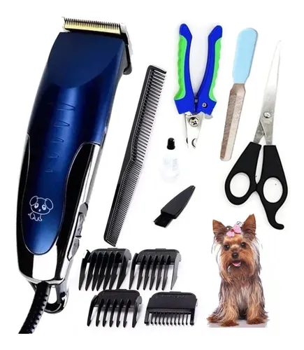 Maquina Cortar Pelo Perros Cortadora Canina + Accesorios