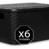 D_NQ_NP_993676-MLA51746104037_092022-O.webp Caja Cajon Organizador Símil Rattan Premium Pack X 6 Mediano