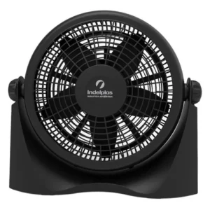 Ventilador de pared y de piso negro con 5 palas de plástico, 12" de diámetro 220 V