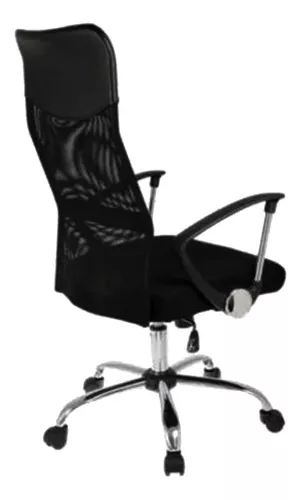 D_NQ_NP_998448-MLA43495940327_092020-O.webp Silla de escritorio Baires4 Ejecutiva mesh negra con tapizado de mesh y cuero sintético